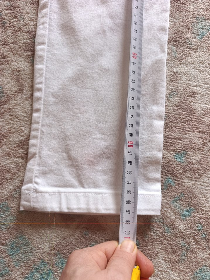 Kadın Beyaz Pamuklu hsmile Pantolonu - Görsel 3