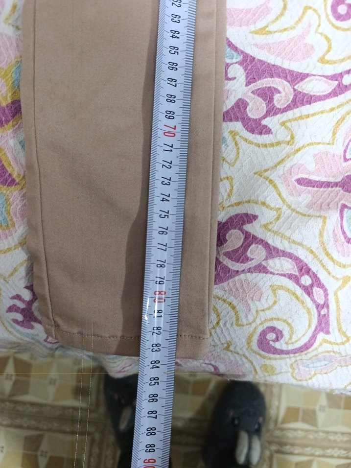 Bej renkte kız çocuk pantolon tayt - Görsel 5