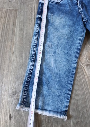 m Beden mavi Renk Kadın mavi renk kapri Denim Şort