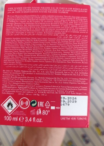 Beden Renk Xside Intense Paradise Kadın Parfümü 100 ml