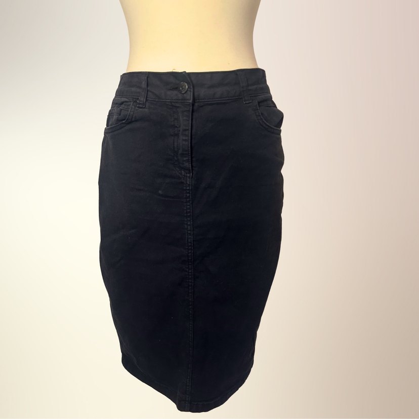 Koton 38 Beden Siyah Kot Etek  Kalem Model - Görsel 2