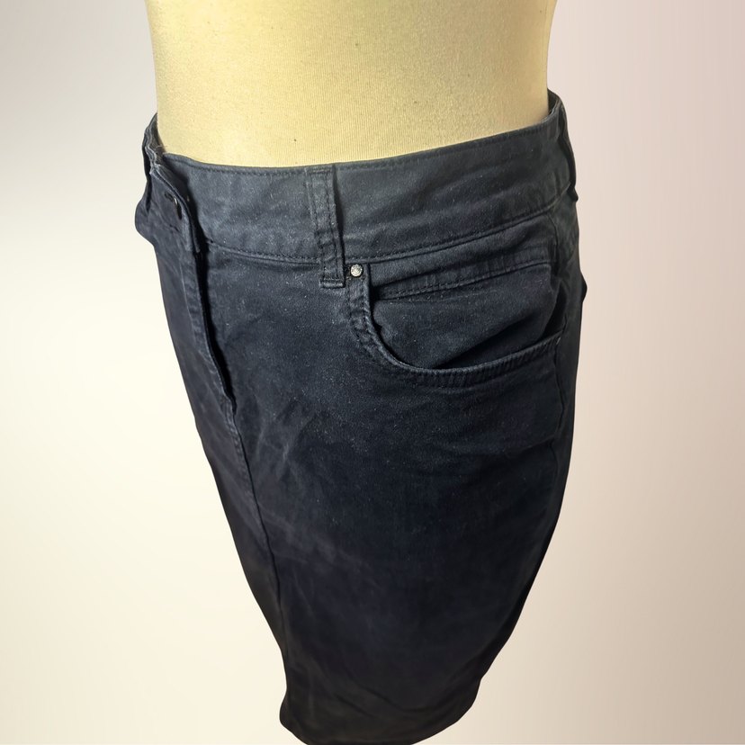 Koton 38 Beden Siyah Kot Etek  Kalem Model - Görsel 3