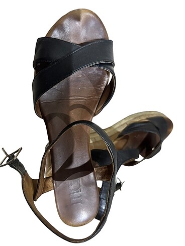 İNCİ DERİ BAYAN SANDALET AYAKKABI - Görsel 5