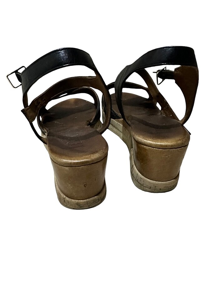 İNCİ DERİ BAYAN SANDALET AYAKKABI - Görsel 4