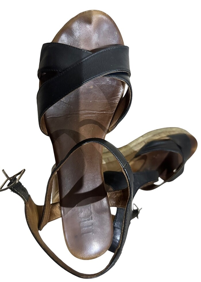 İNCİ DERİ BAYAN SANDALET AYAKKABI - Görsel 5