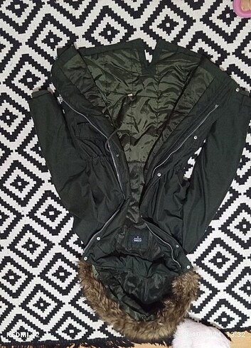 Kürklü Parka Mont - Görsel 2