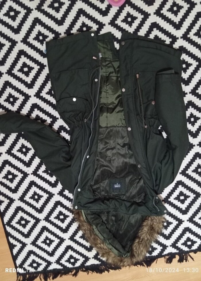 Kürklü Parka Mont - Görsel 3