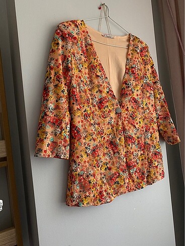 m Beden çeşitli Renk Renkli blazer renkli tunik önü düğmeli ceket turuncu bleazer cek