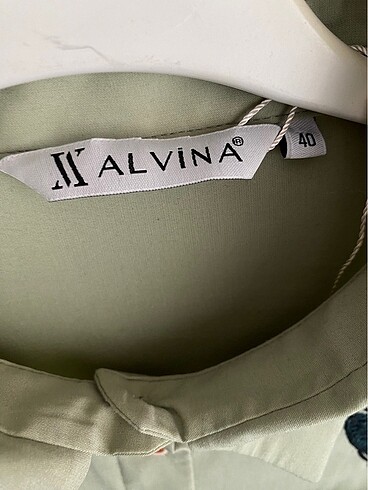 40 Beden yeşil Renk Alvina tunik yeşil tunik yeşil gömlek