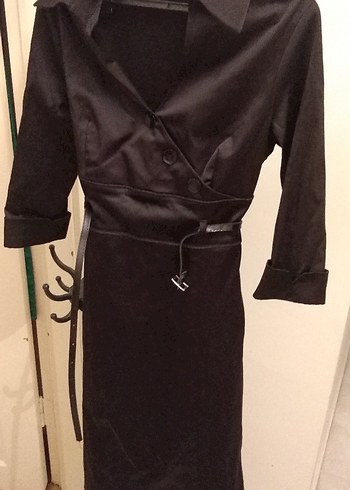 Siyah Uzun Gotik Kadın Elbisesi - Görsel 5