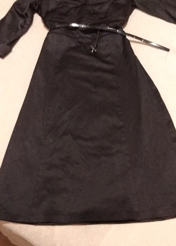 Siyah Uzun Gotik Kadın Elbisesi - Görsel 8