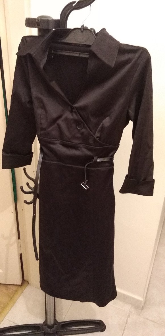 Siyah Uzun Gotik Kadın Elbisesi - Görsel 5