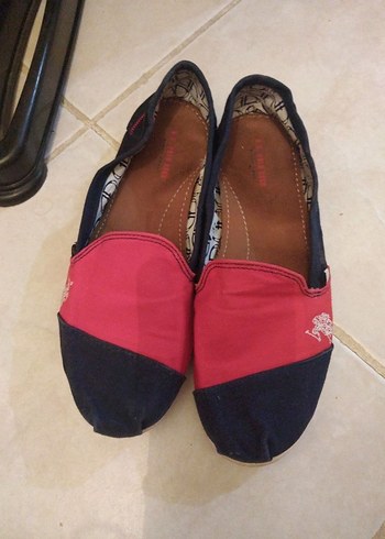 Kırmızı Kadın Denim Espadril - Görsel 8