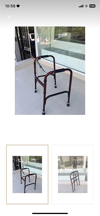 Diğer Katlanabilir metal 4 ayaklı yürüteç