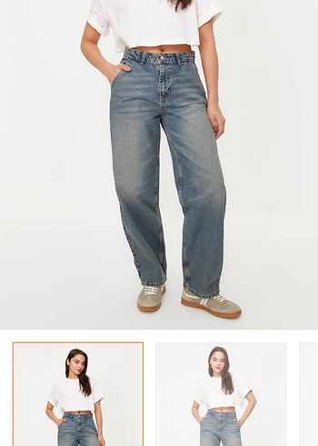 34 Beden lacivert Renk Bagg jean