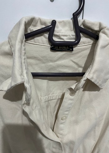 Kemerli Kısa Keten Tulum - Görsel 3