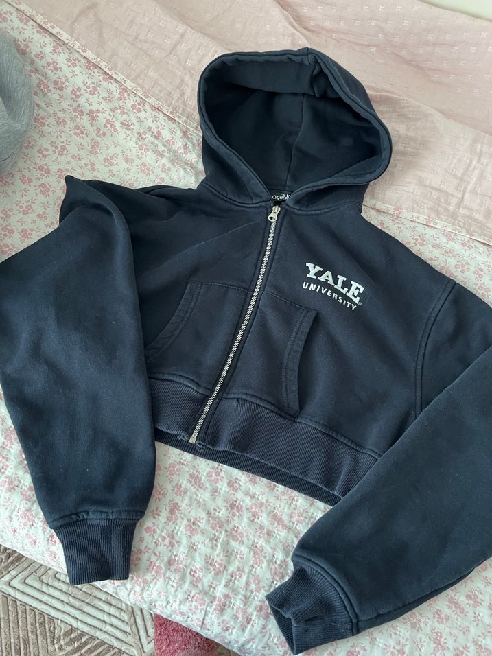 Lacivert Fermuarlı Kapüşonlu Sweatshirt - Görsel 3
