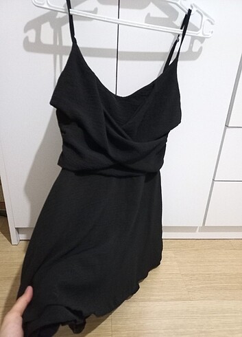Diğer Siyah askılı şort elbise