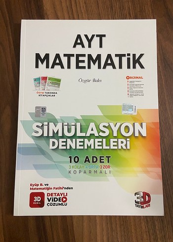 AYT Matematik Simülasyon Denemeleri - 10 Adet