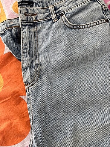 42 Beden trendyolmilla mavi mom jeans
