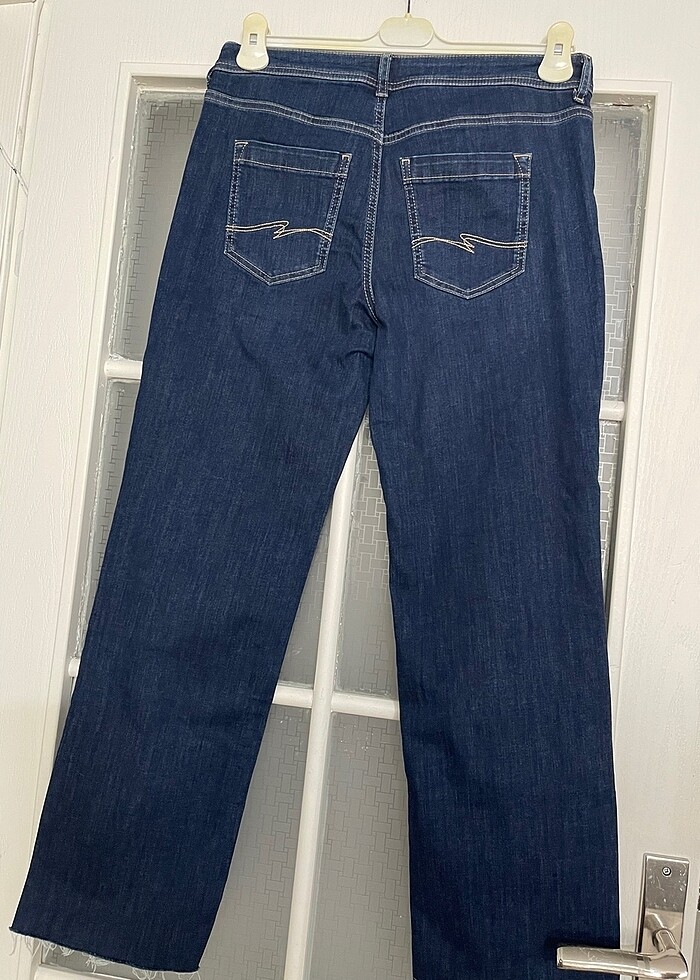 Likralı Bayan Kot Pantolon - Görsel 3