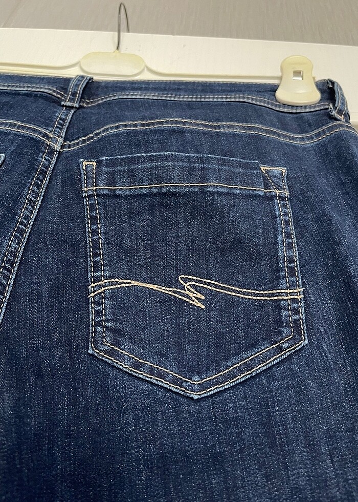 Likralı Bayan Kot Pantolon - Görsel 5