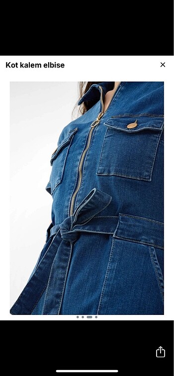 Kot kalem elbise - Görsel 2