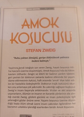  Stefan Zweıg Amok koşucusu 