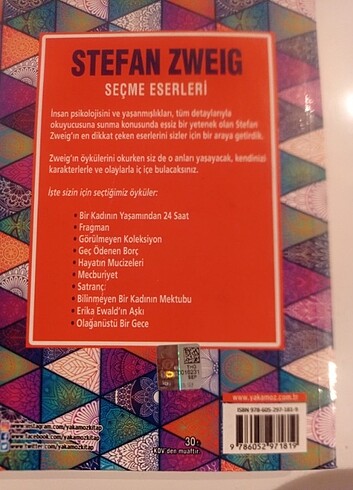 Stefan Zweıg Seçme eserleri 