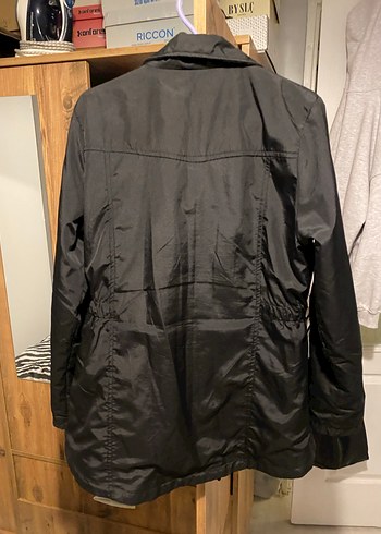 Düğmeli Siyah Midi Goth Kadın Ceket - Görsel 3