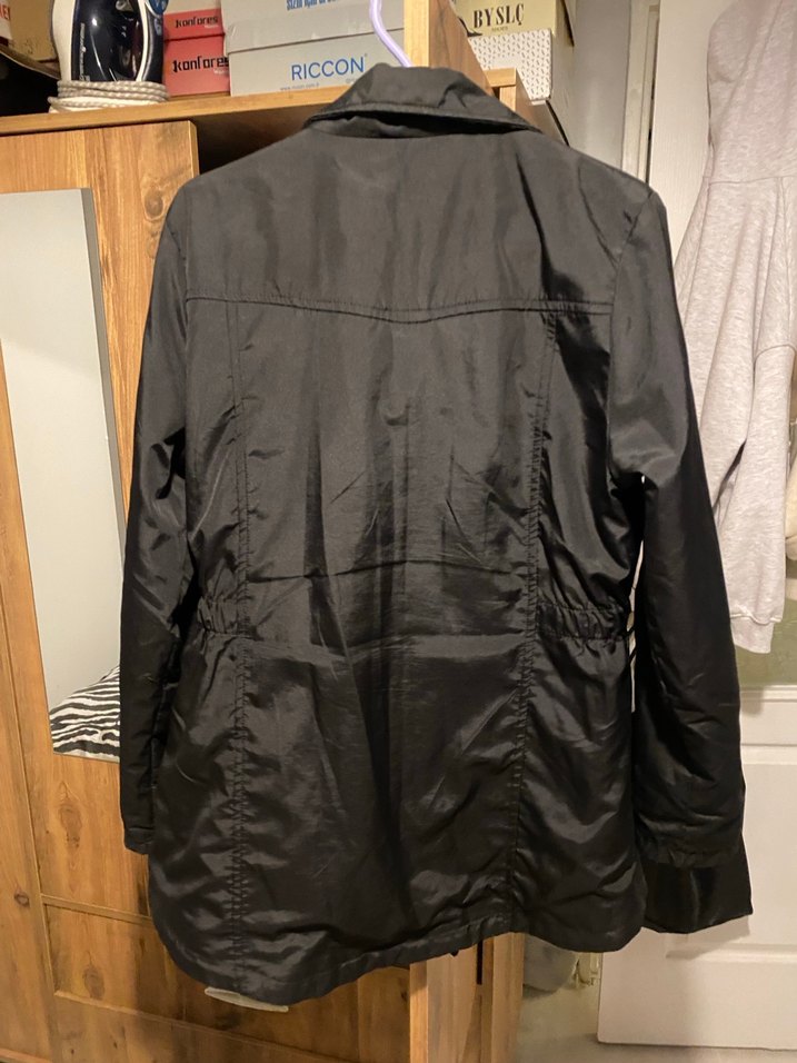 Düğmeli Siyah Midi Goth Kadın Ceket - Görsel 3