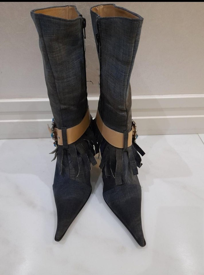 Düğmeli Mor Midi Yün  Kabanı - Görsel 4