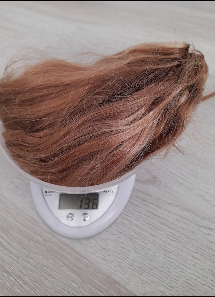 Tepe topuz saç. Gerçek saçtır. - Görsel 5