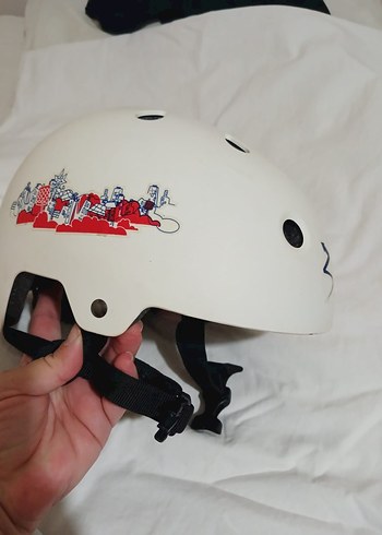 Renkli Desenli Çocuk Kaskı - Görsel 3