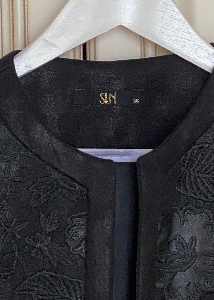 #selen #yelek #astarlı #güpürlü #36 beden #tesettür - Görsel 2