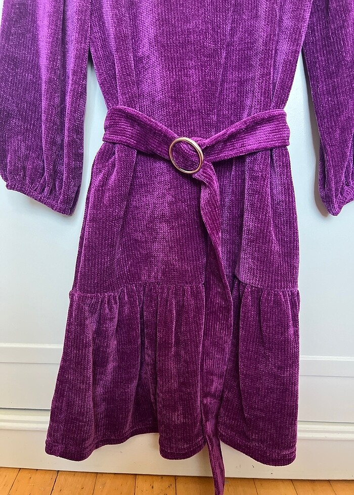 kadife elbise - Görsel 2