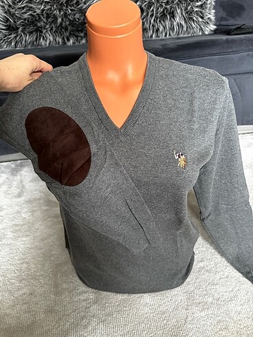 KADIN V YAKA U.S POLO KAZAK