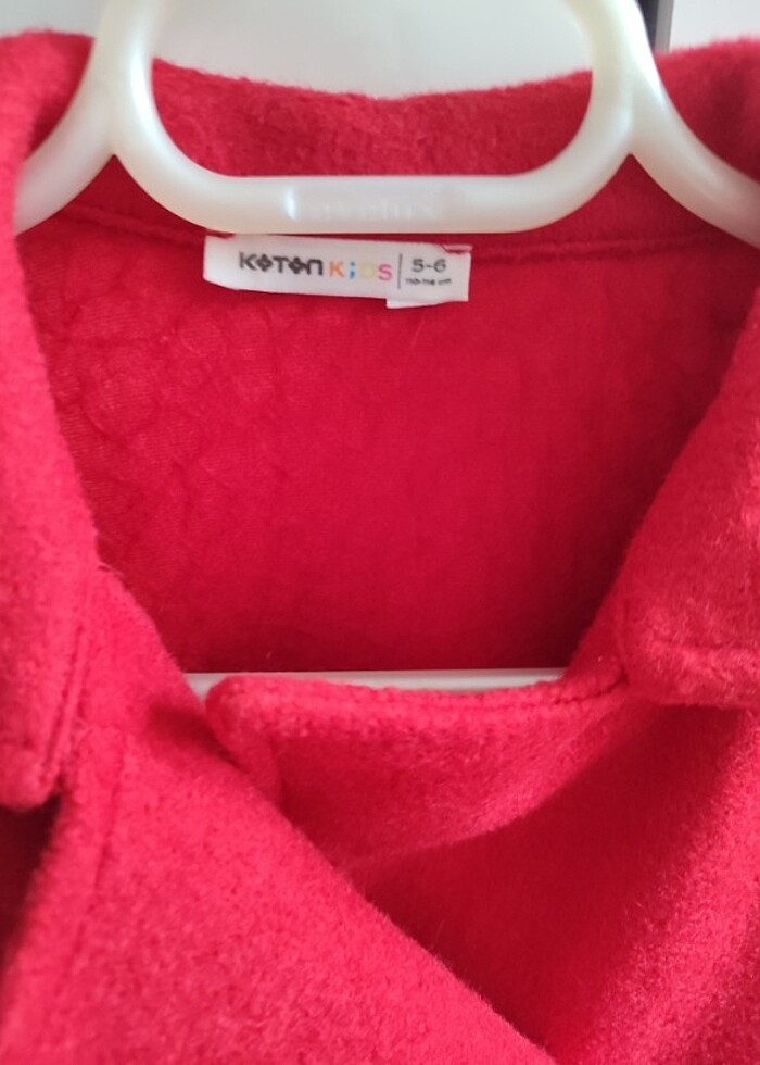 Kırmızı Kaşe Çocuk Panço - Görsel 3