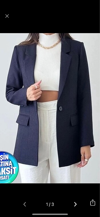 Lacivert blazer ceket