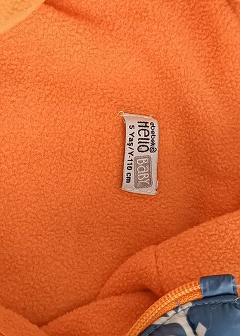 Erkek Çocuk Mavi Baskılı Fermuarlı Mont - Görsel 2