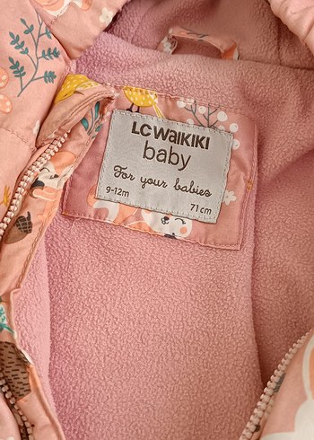 Kız Bebek Pembe Desenli Kürklü Tulumu - Görsel 3