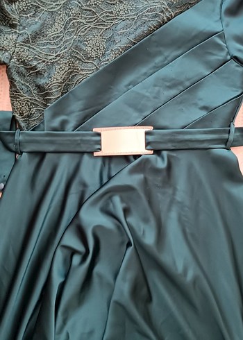 Drapeli UzunAbiye Elbise - Görsel 3