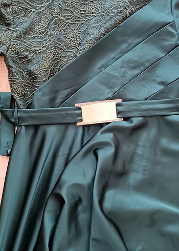 Drapeli UzunAbiye Elbise - Görsel 2