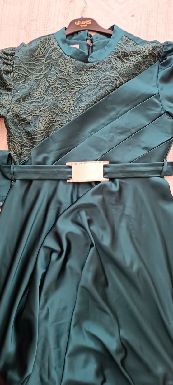 Drapeli UzunAbiye Elbise - Görsel 3