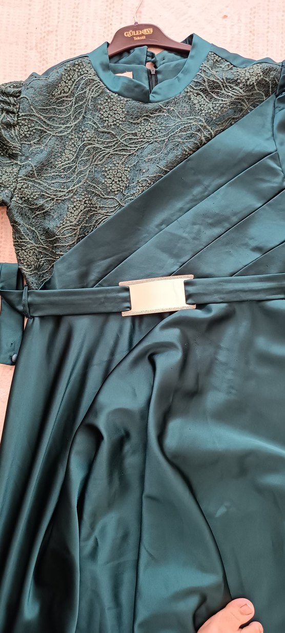 Drapeli UzunAbiye Elbise - Görsel 2