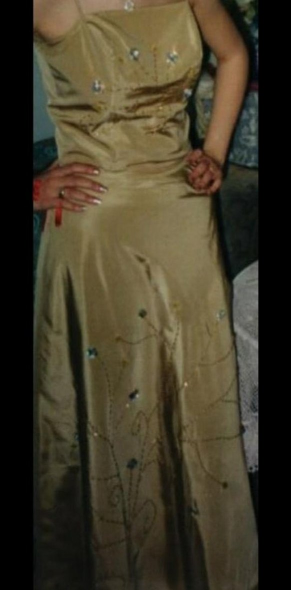 Bej Kadın Abiye 34 35 beden aralığında - Görsel 3