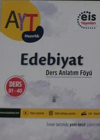 EİS Yayınları AYT Edebiyat Ders Analtım Föyü