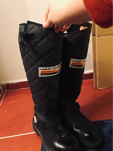 37 Beden siyah Renk Harley Davidson boy