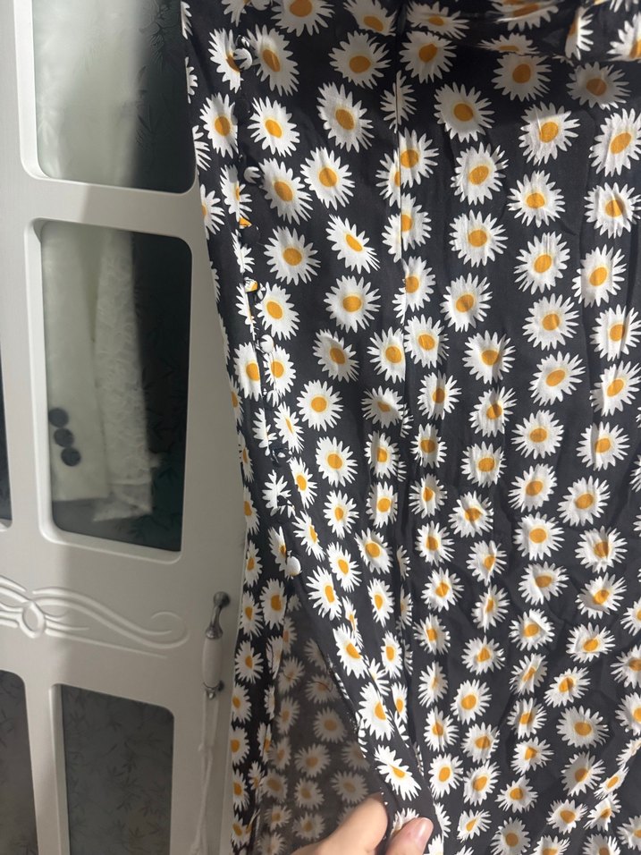 Uzun, Bol Kesim, Papatya Desenli Etek - Görsel 2