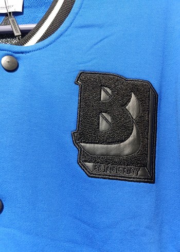 Burberry Mavi Düğmeli Spor Ceket